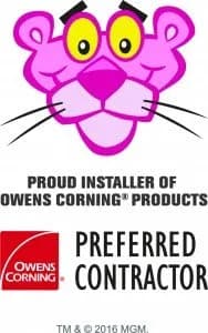 Proud installer of Owens Corning products